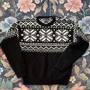Ralph Lauren Purple Label 100% Cashmere Fair Isle Sweater